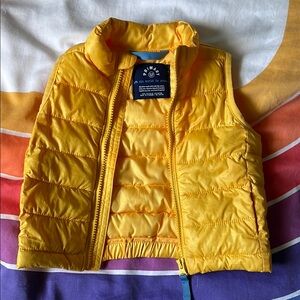 Primary Yellow Kids Puffer Vest